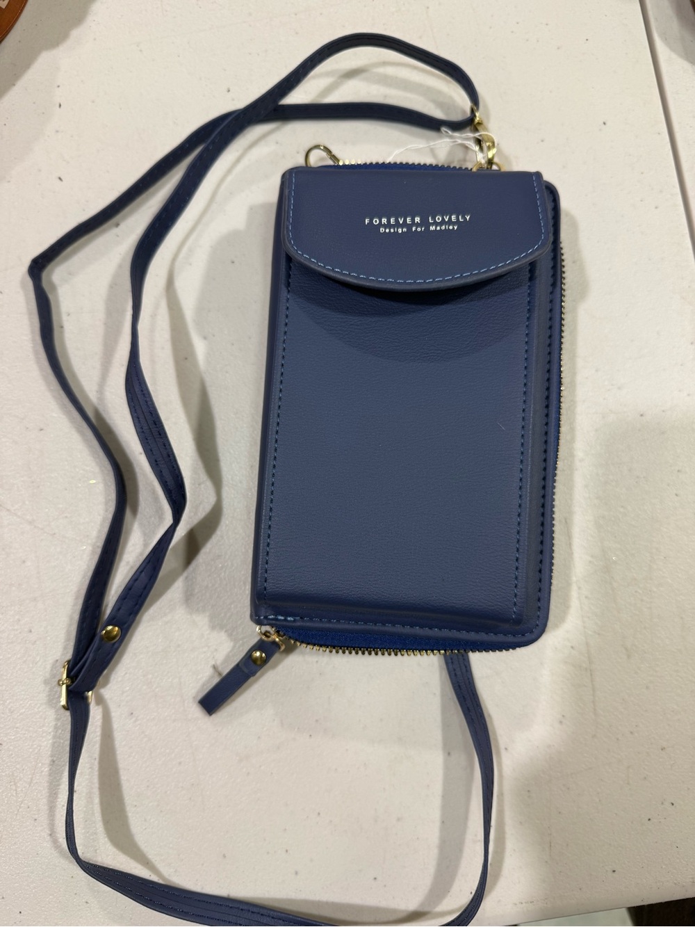 Navy Crossbody Wallet Bag